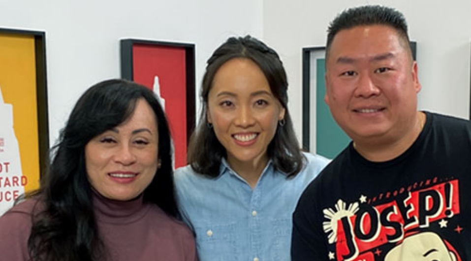 Andrea Cherng with America Chong and Philip Chang